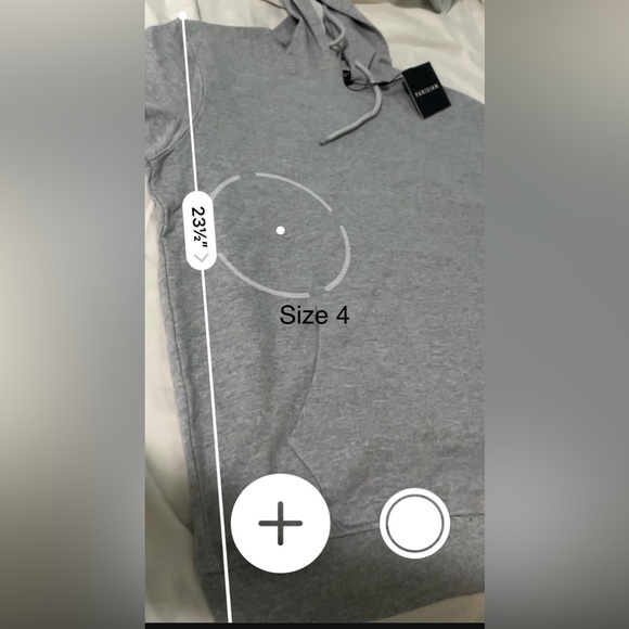 GREY OVERSIZED SWEAT HOODIE - Picture 7 of 8